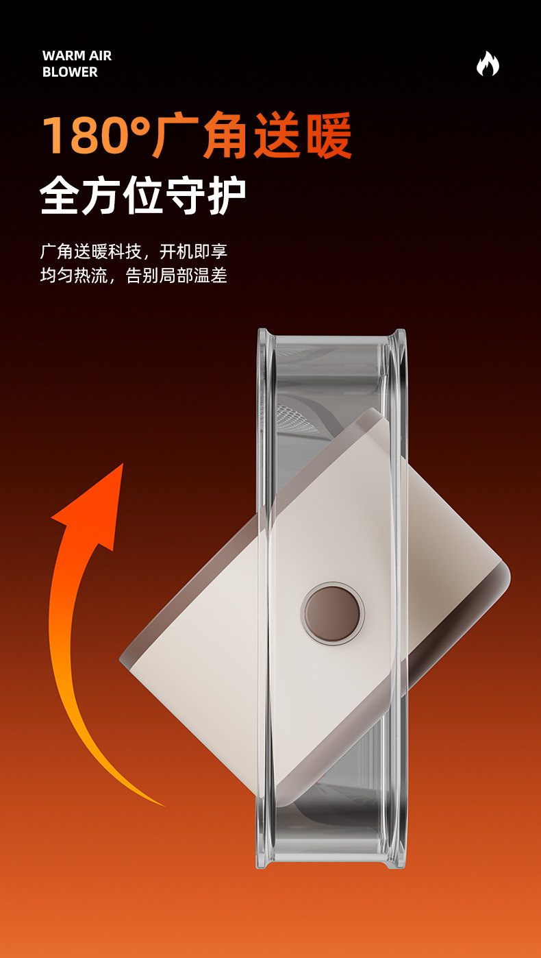 跨境新家用迷你电热暖办公室桌面小型暖风机卧室静音速热取暖器详情15