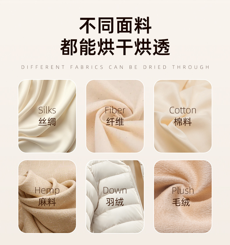 跨境秋冬新款家用干衣机外出便携衣服烘干机婴儿烘衣服杀菌烘衣机详情15