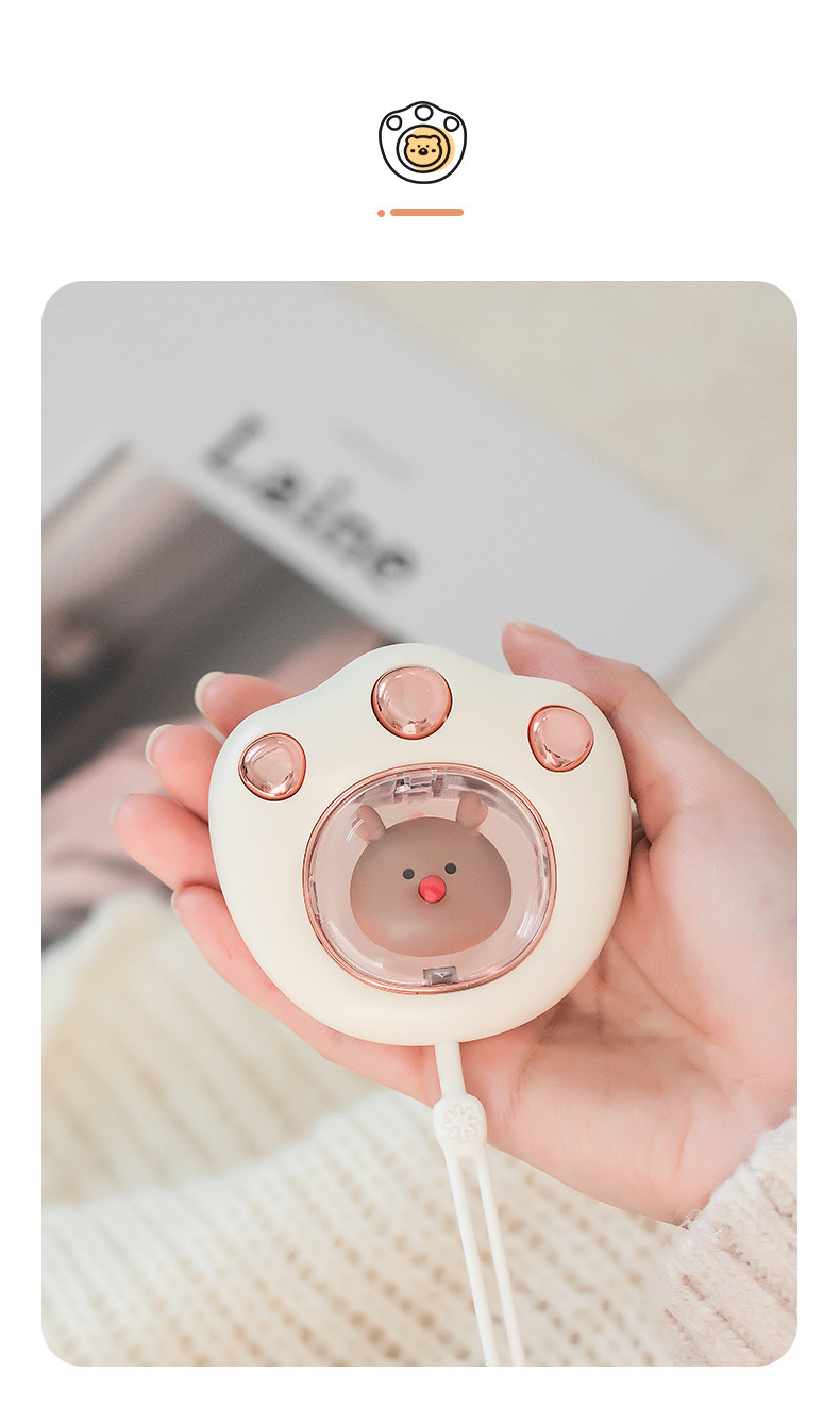 新款猫爪握手暖手宝秋冬家用暖手神器可爱迷你便携充电式暖宝宝详情14