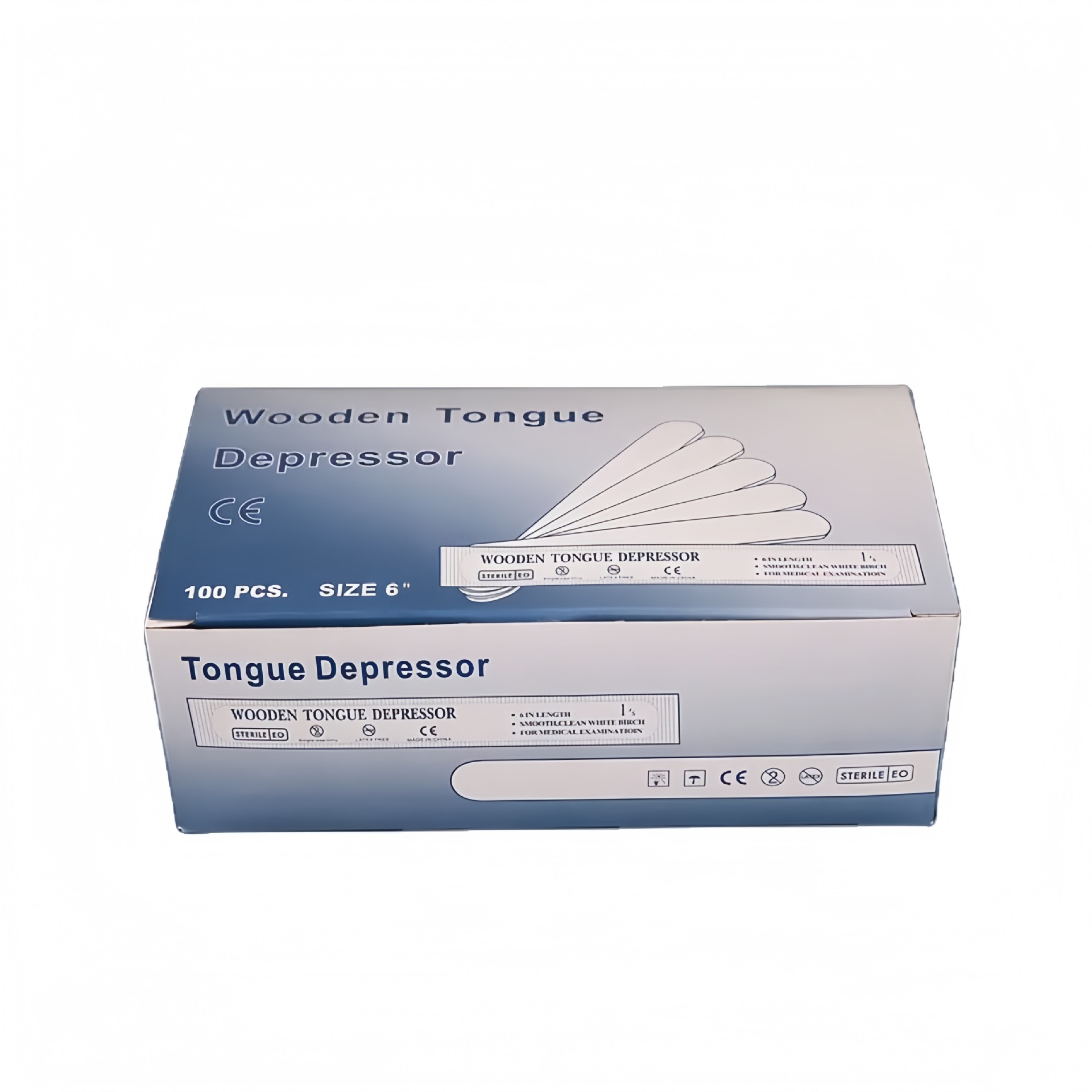 外贸一次性木质压舌板wooden tongue depressor单独英文包装详情5