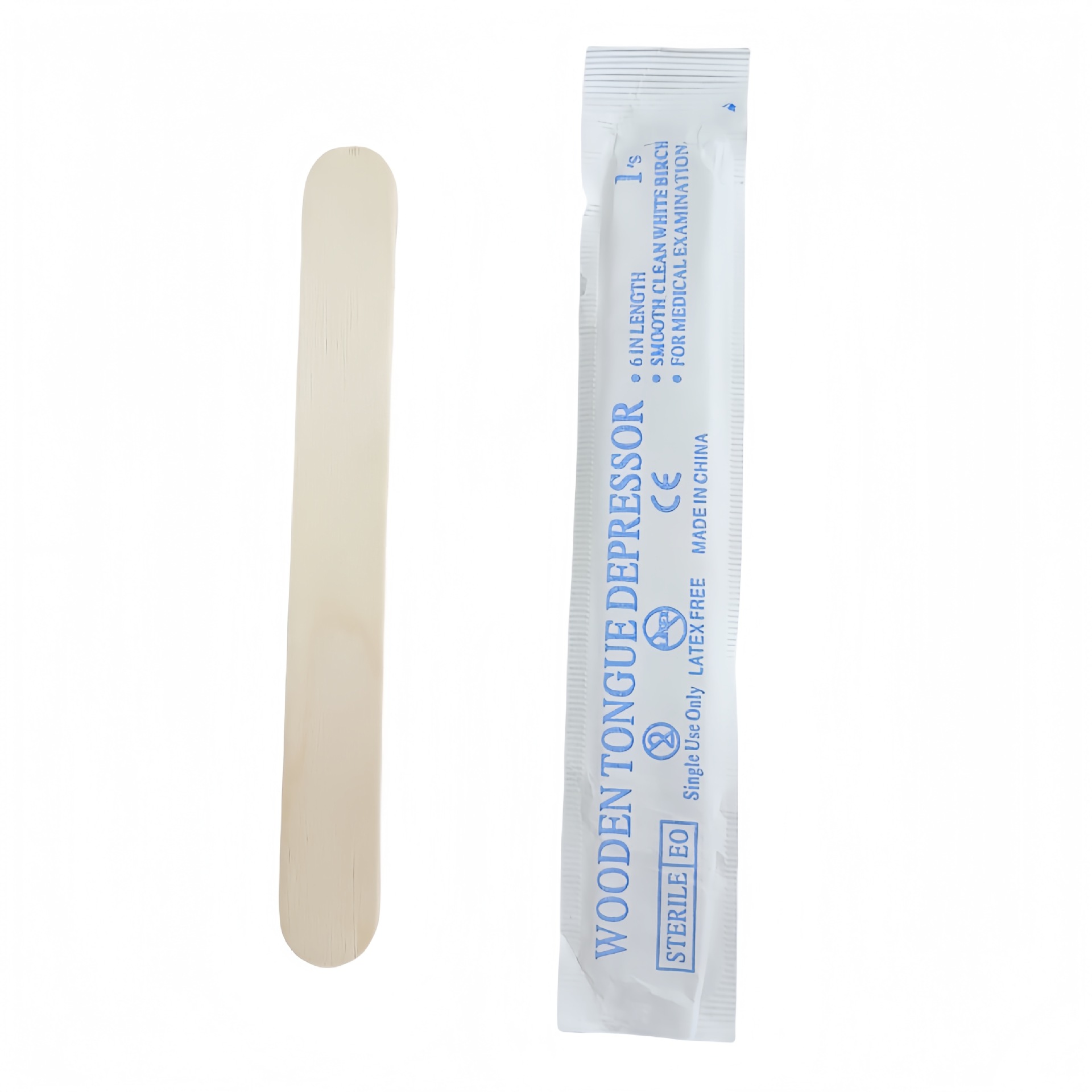 外贸一次性木质压舌板wooden tongue depressor单独英文包装详情8