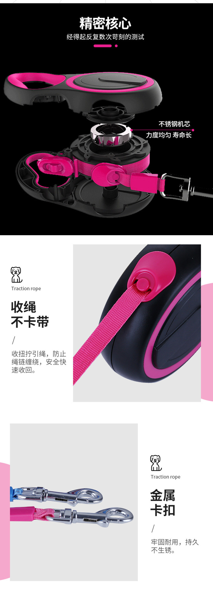 宠物狗狗胸背带牵引绳宠物用品防脱安全狗绳详情7