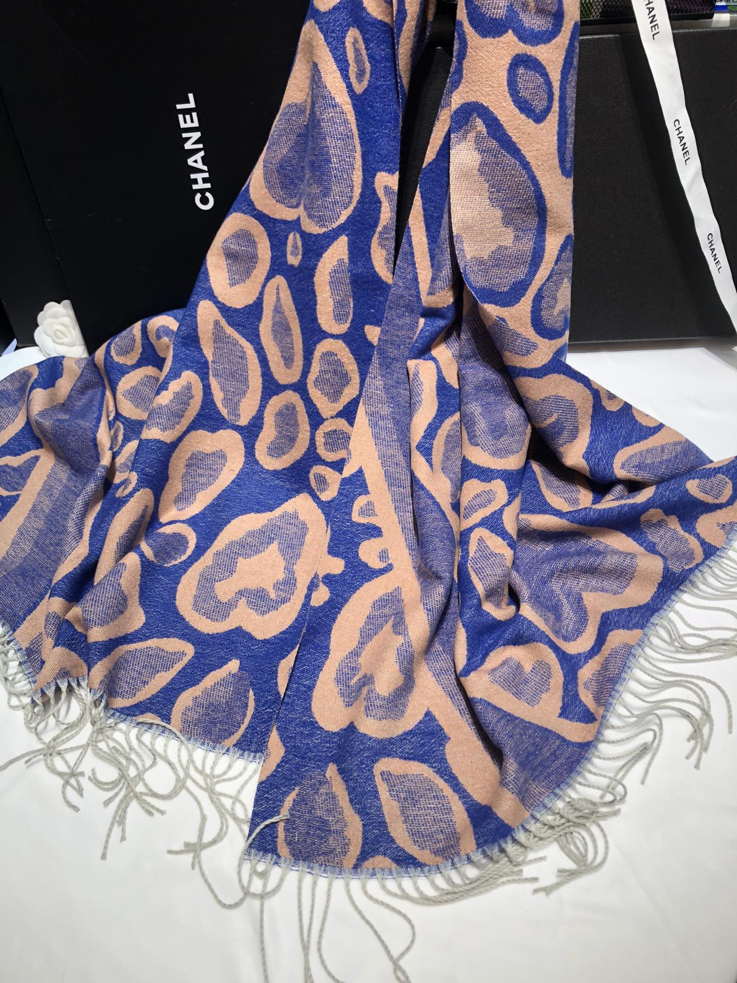 Cross-border scarf wholesale e-commerce live streaming supply chain new order style 65 jacquard series large leopard print pic 2
