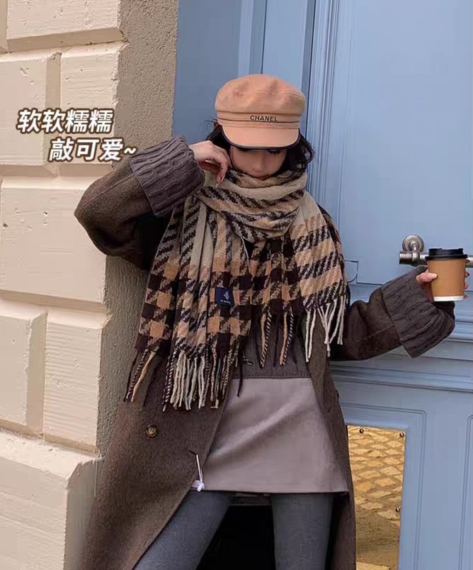 新款现货边际鸟格跨境围巾批发电商直播供应链供货详情7