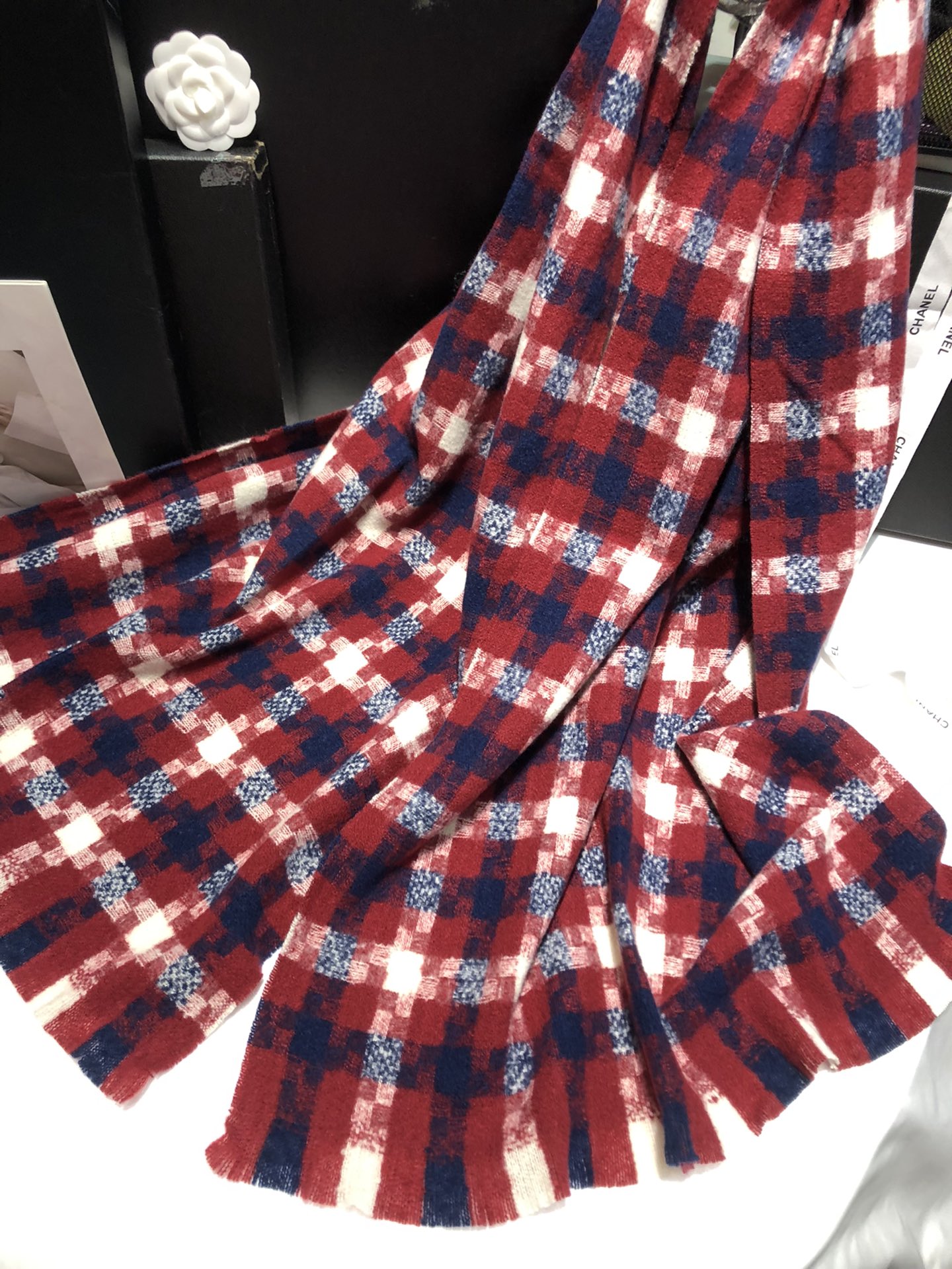 Cross-border scarf wholesale e-commerce live-streaming supply chain supply 40 woven windmill check scarves pic 6
