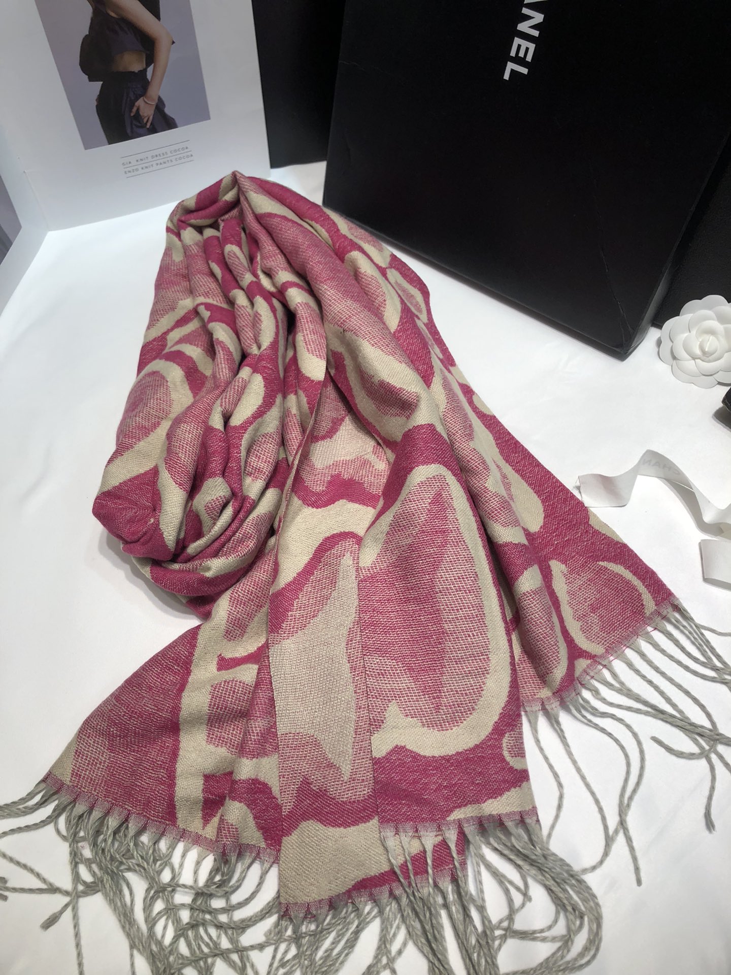 Cross-border scarf wholesale e-commerce live streaming supply chain new order style 65 jacquard series large leopard print pic 7