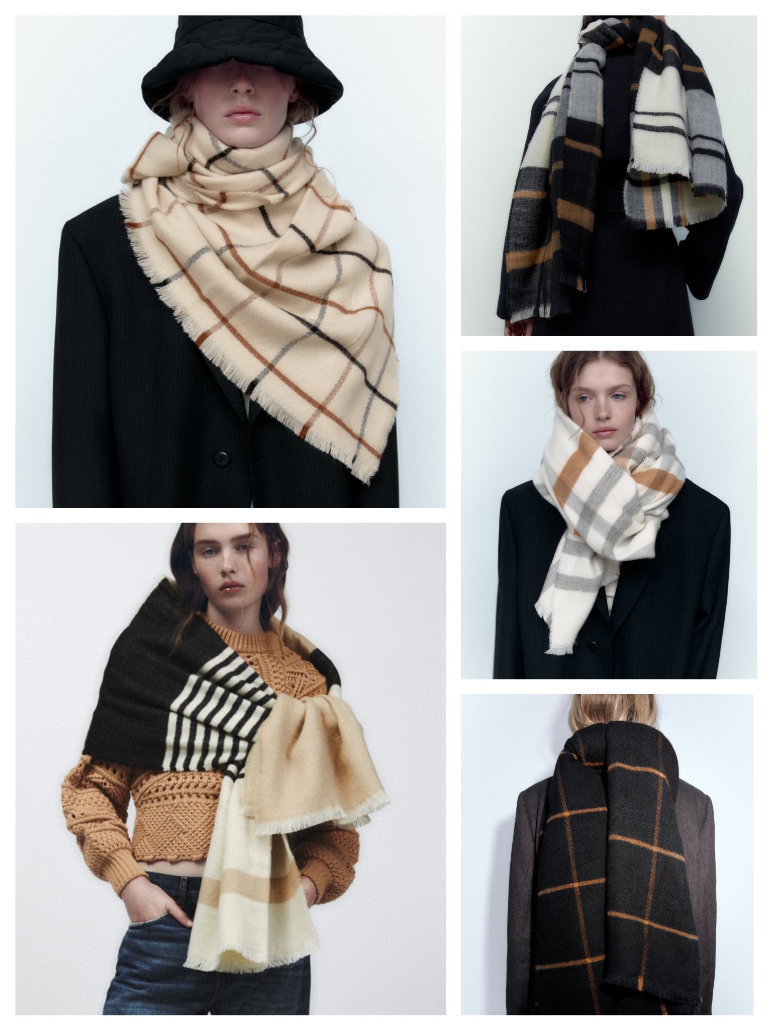Cross-border scarf wholesale e-commerce live-streaming supply chain supply of new horizontal striped long scarves pic 5