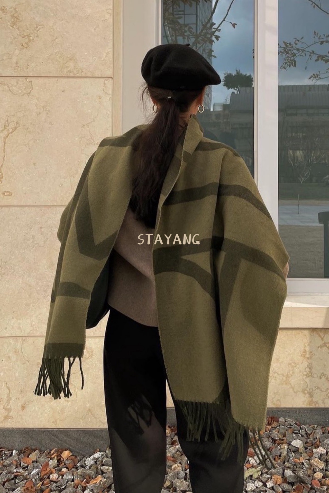 New cross-border scarf wholesale e-commerce live-streaming supply chain supply double-sided cashmere scarves pic 3