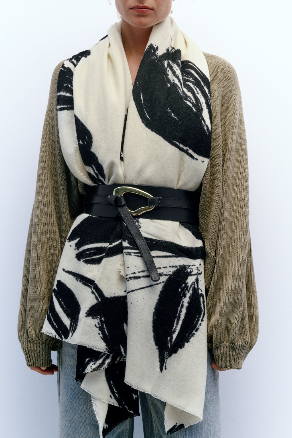 New acrylic printed faux cashmere scarves for cross-border scarf wholesale e-commerce live-streaming supply chain pic 1