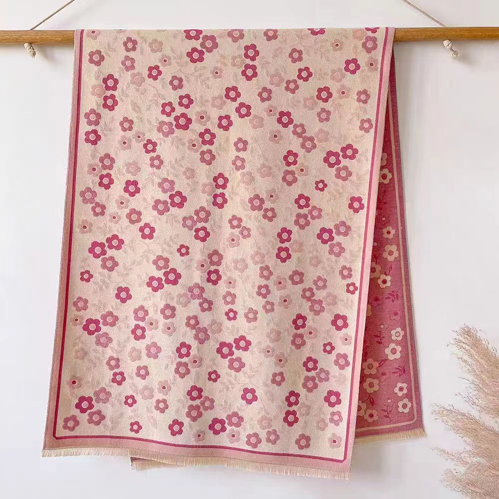 We offer wholesale scarves for e-commerce live-streaming, high-quality high-speed jacquard series with colorful small flowers, and supply chain services pic 3