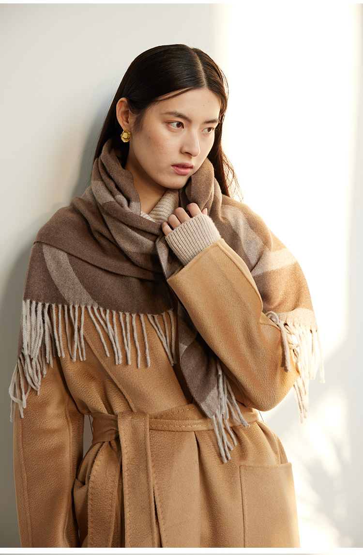 Cross-border scarf wholesale e-commerce live-streaming supply chain supply of new double-sided cashmere scarves pic 1