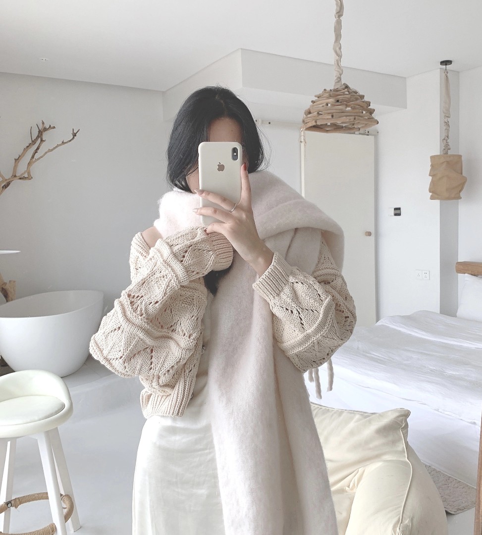 Cross-border scarf wholesale e-commerce live-streaming supply chain supply of macaron thick beard scarves pic 4