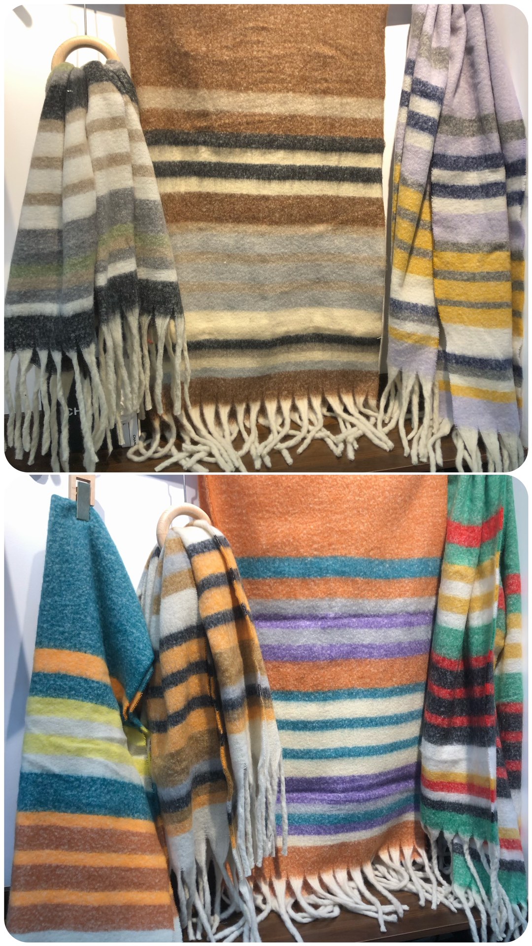 Cross-border scarf wholesale e-commerce platform 88 Cotton Candy series horizontal thick beard Scarves live-streaming supply chain pic 7