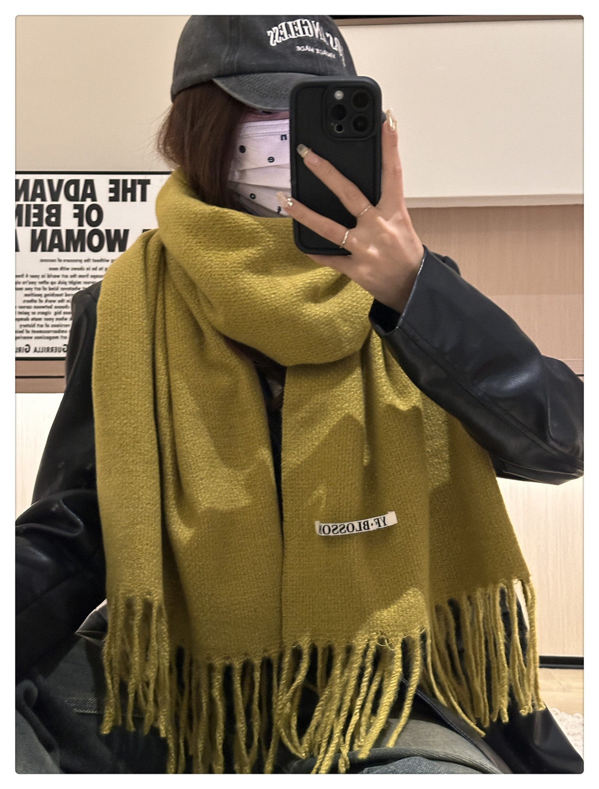 Cross-border scarf wholesale e-commerce live streaming supply chain supply 39 Monochrome series Solid Oreo pic 9