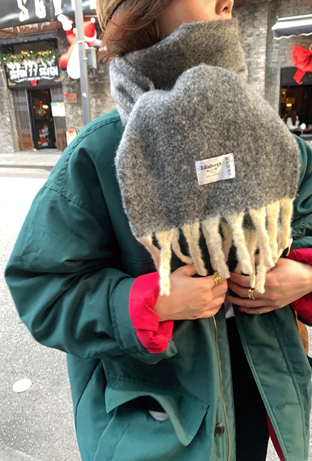 Wholesale of new vintage alpaca wool coarse beard scarves in stock for export, e-commerce live streaming supply chain pic 13