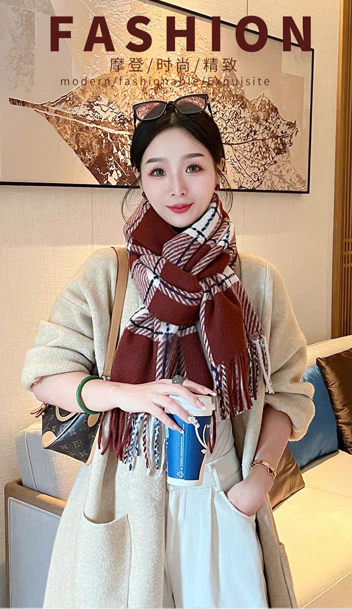 Wholesale e-commerce live-streaming supply chain for new cross-border export square twill cross-border scarves pic 6
