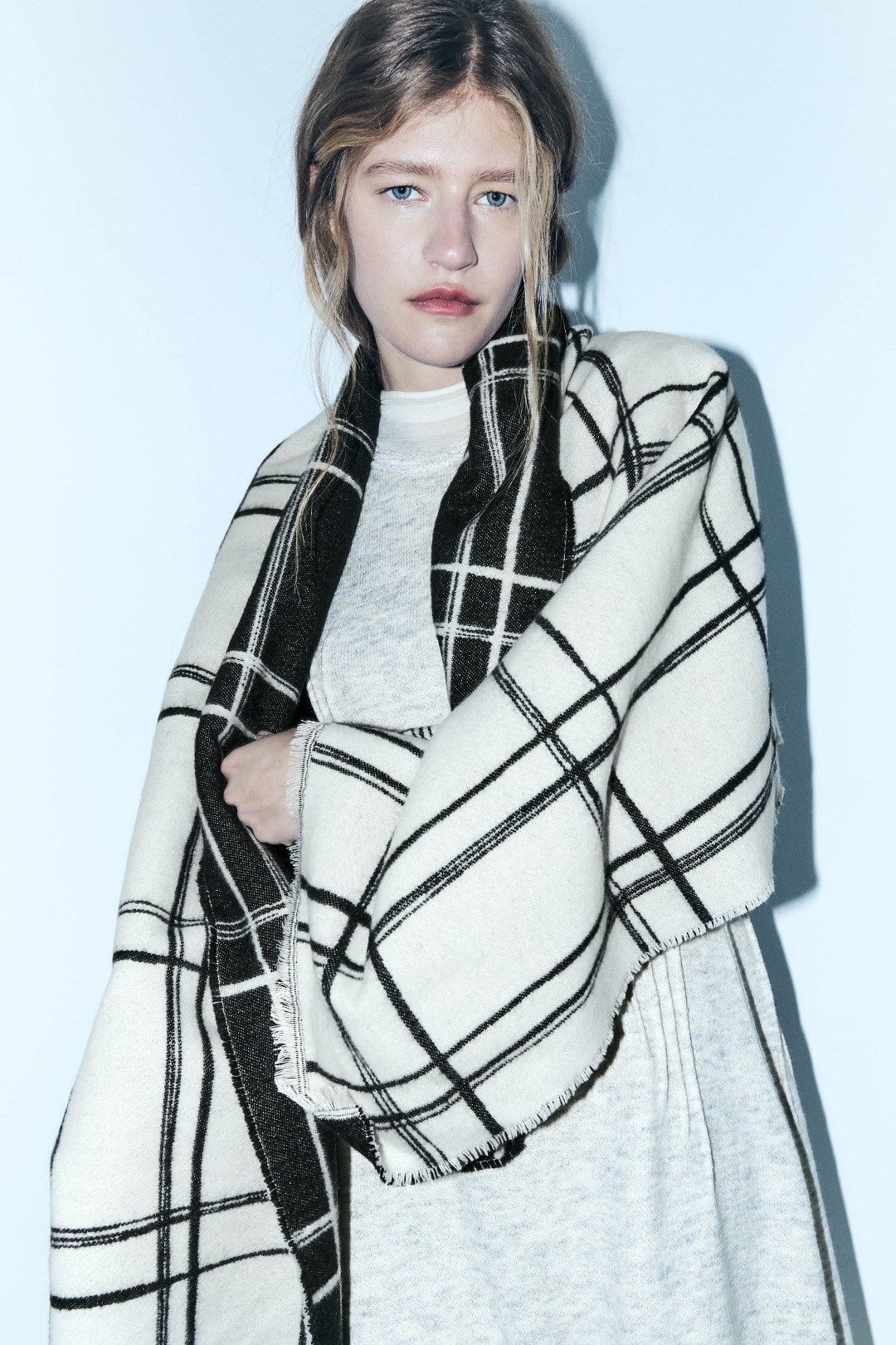 Cross-border scarf wholesale e-commerce live streaming supply chain, jacquard series in stock, double-sided checkered pic 7