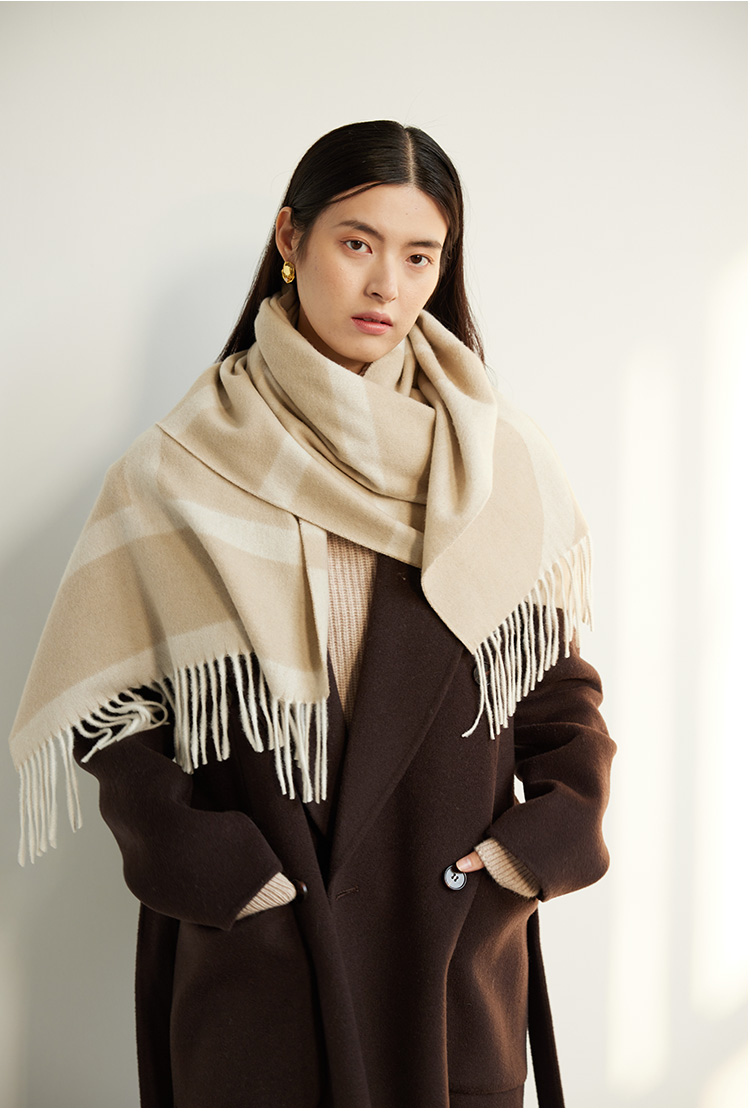 Cross-border scarf wholesale e-commerce live-streaming supply chain supply of new double-sided cashmere scarves pic 3
