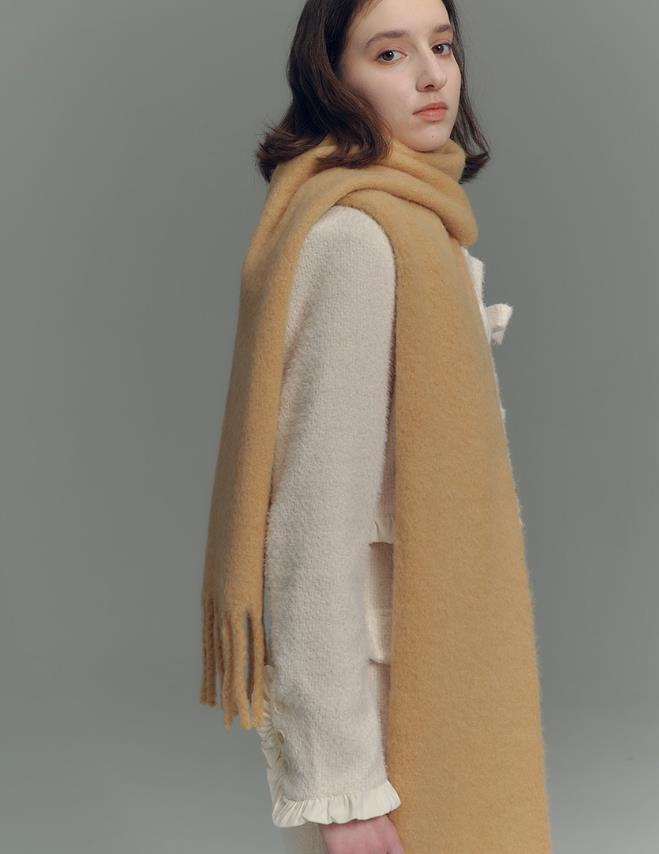 Cross-border scarf wholesale e-commerce live streaming supply chain new in stock 08 wool series, single color wool pic 1