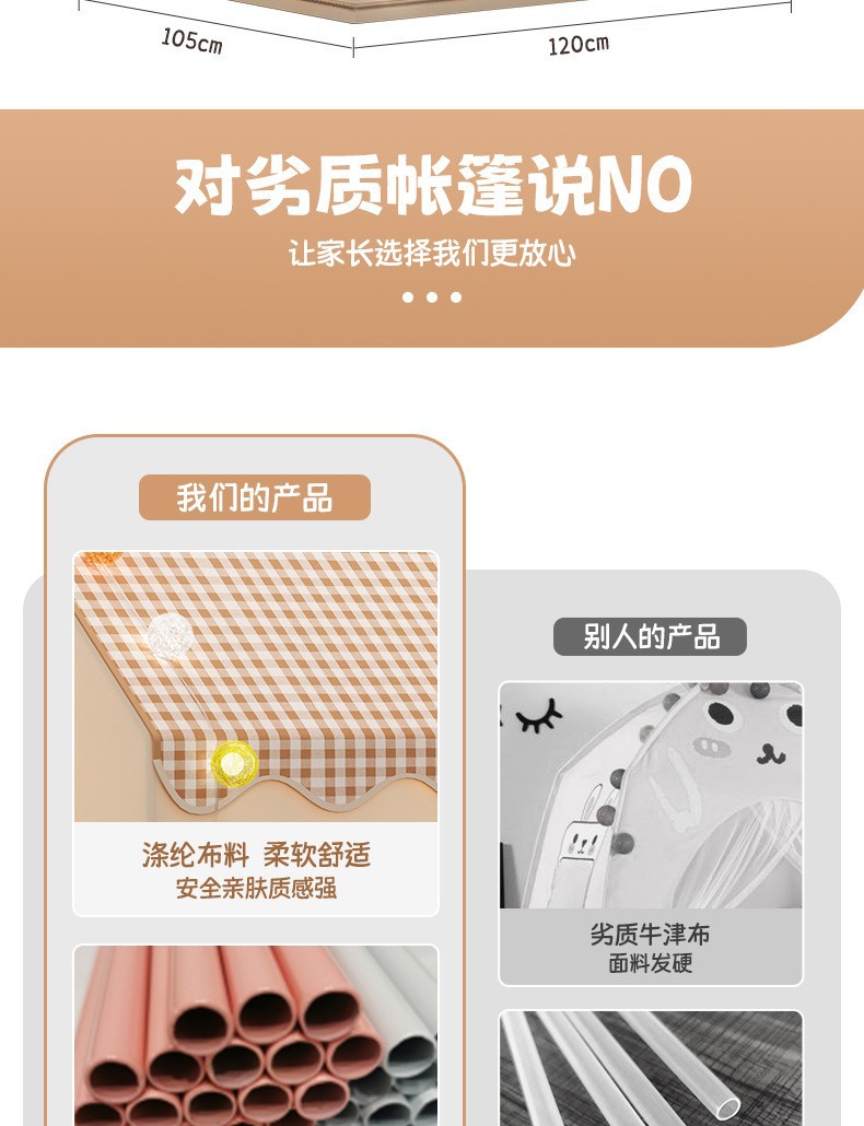 儿童帐篷室内女孩男孩城堡小房子玩具屋公主梦幻床上游戏秘密基地详情4