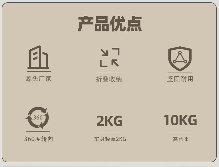 小型宠物猫狗推车儿童宝宝过家家玩具小拉车手推车外出宠物车狗车详情3