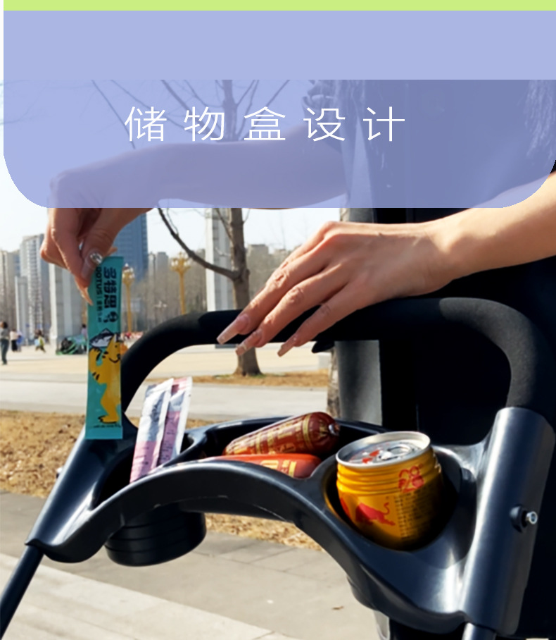 跨境热卖宠物车推车猫狗小型犬狗狗猫咪泰迪手推车外出轻便折叠详情9