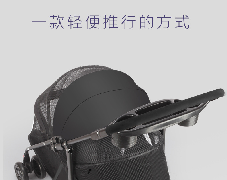 跨境热卖宠物车推车猫狗小型犬狗狗猫咪泰迪手推车外出轻便折叠详情3