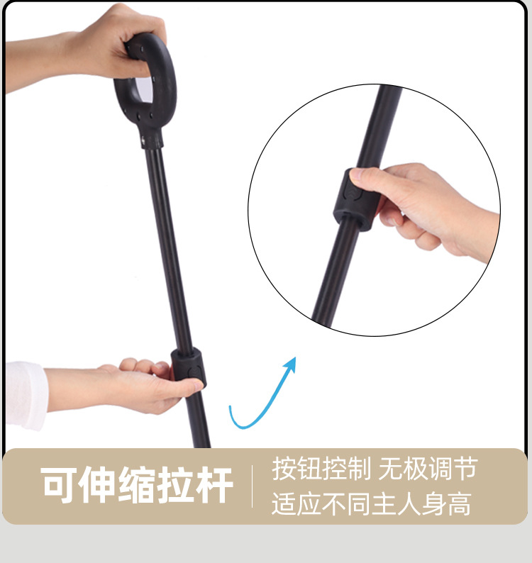 小型宠物猫狗推车儿童宝宝过家家玩具小拉车手推车外出宠物车狗车详情13