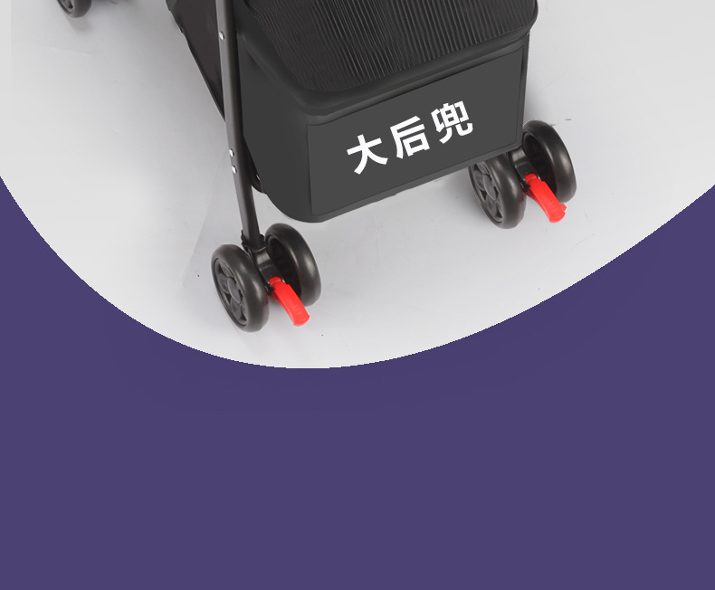 跨境热卖宠物车推车猫狗小型犬狗狗猫咪泰迪手推车外出轻便折叠详情4