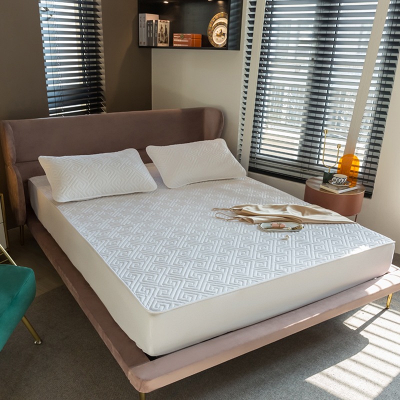 New cotton-padded thickened bed cover, home cotton-padded thickened Simmons mattress protective cover, dust-proof bed cover pic 4
