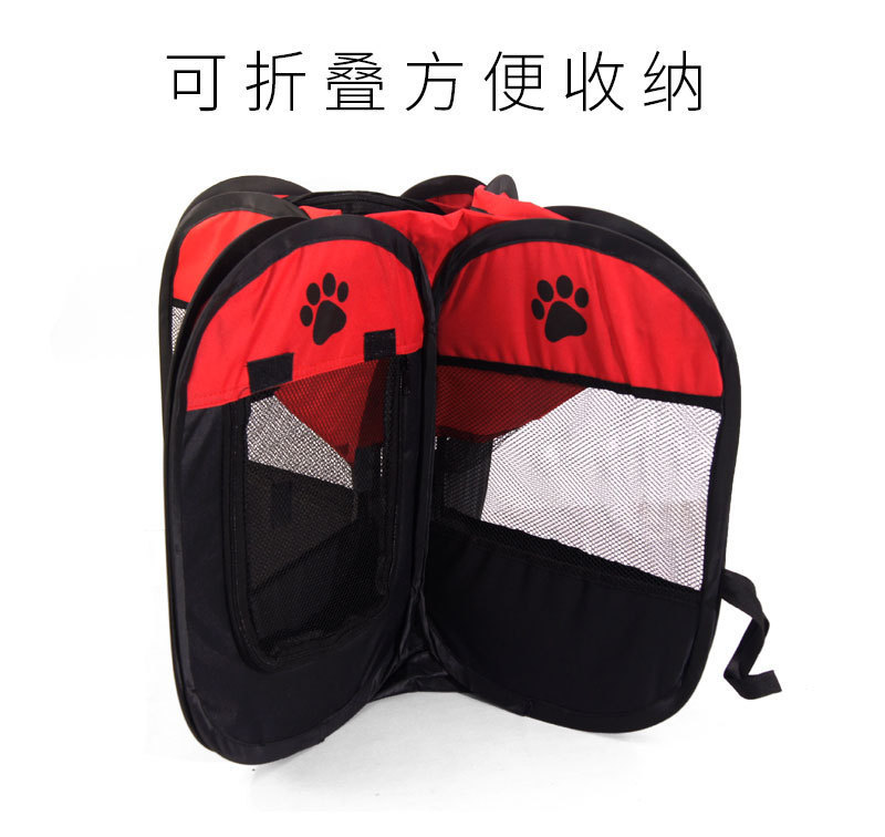 亚马逊爆款宠物围栏猫咪八角笼猫咪生产狗窝宠物帐篷可折叠笼子详情2