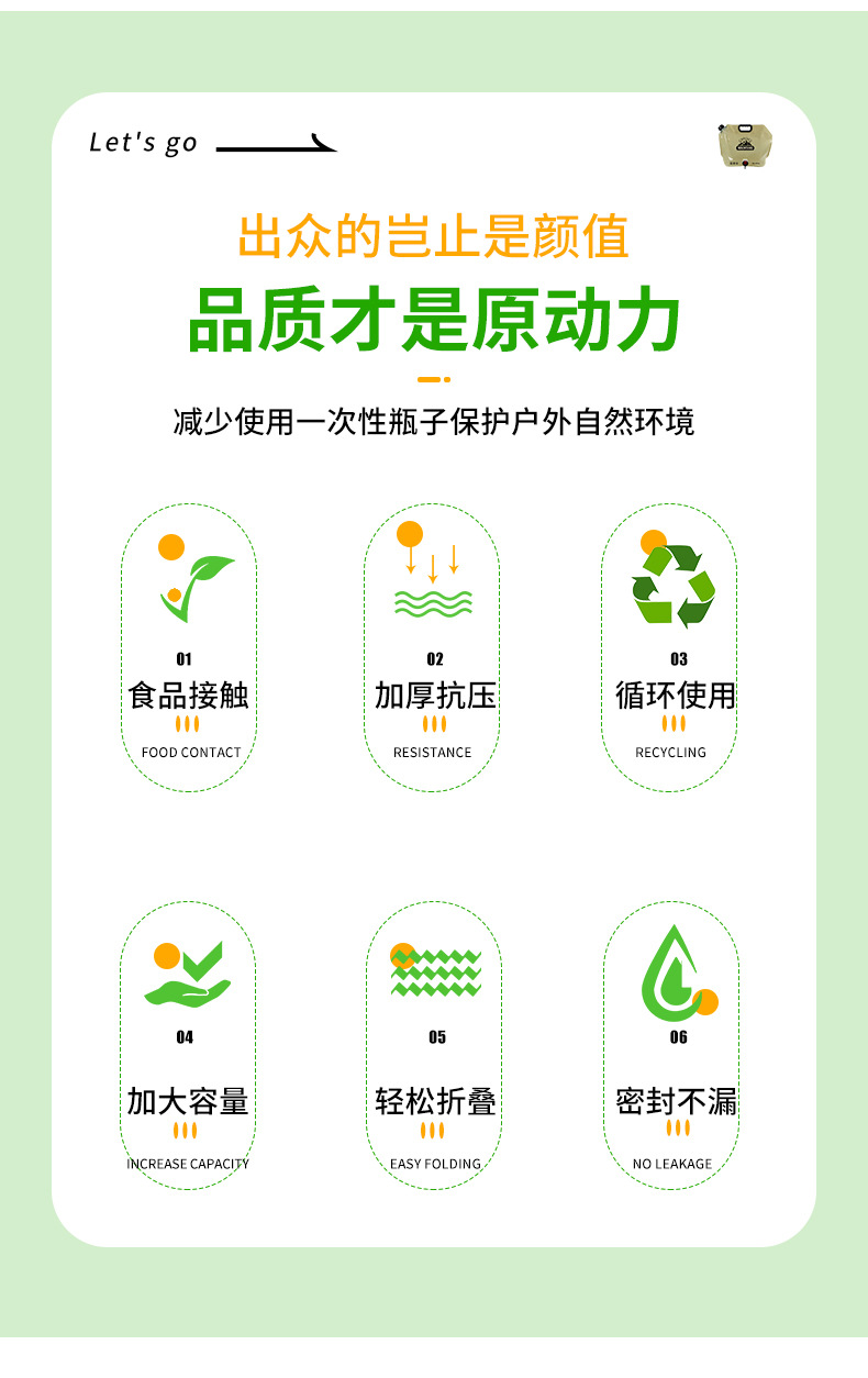 户外便携式水可叠带水龙头大容量塑料手提旅游露营车载储水袋子详情2