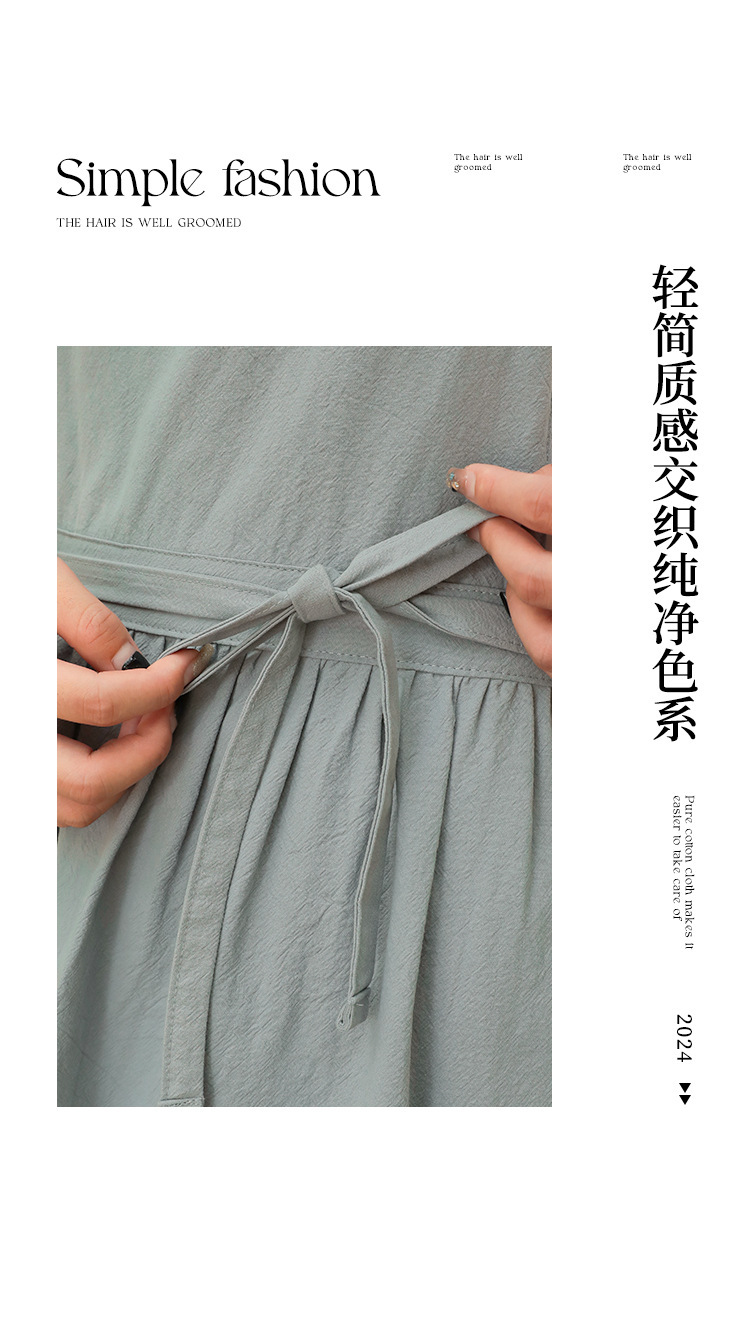 北欧品质家居厨房咖啡厅围腰韩版帆布背心围裙跨境外贸工厂批发详情9