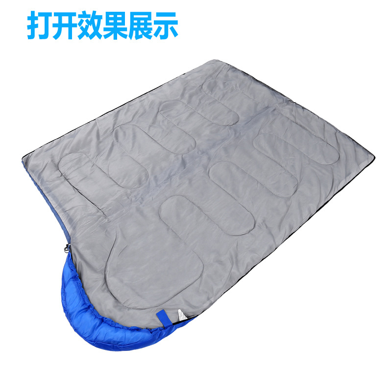 Adult outdoor sleeping bags, single person in spring, autumn and winter, spliced and widened camping sleeping bags, midday rest and travel camping sleeping bags pic 4
