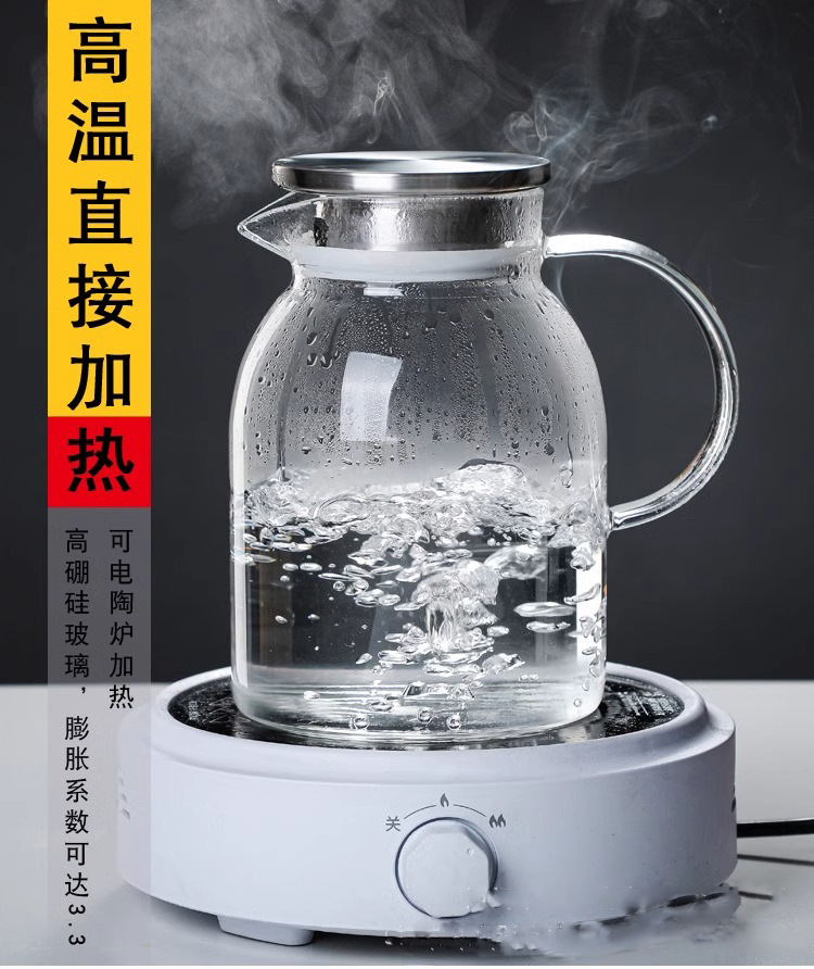 北欧玻璃冷水壶高硼硅凉水壶家用耐高温果汁扎壶详情4