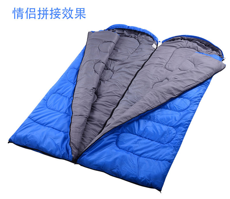 Adult outdoor sleeping bags, single person in spring, autumn and winter, spliced and widened camping sleeping bags, midday rest and travel camping sleeping bags pic 6