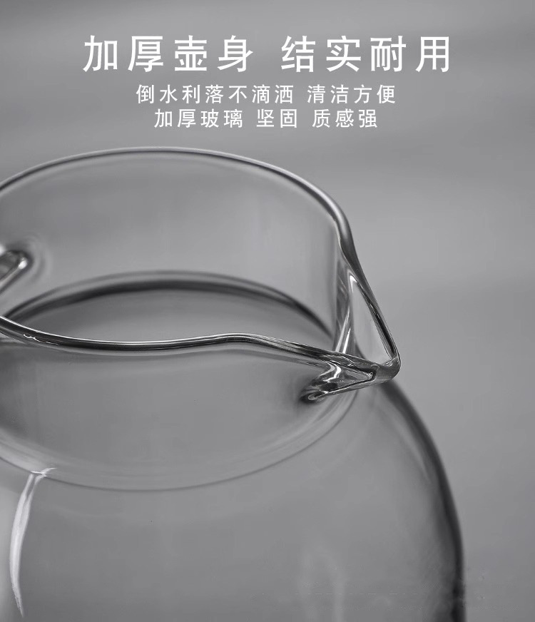 北欧玻璃冷水壶高硼硅凉水壶家用耐高温果汁扎壶详情10