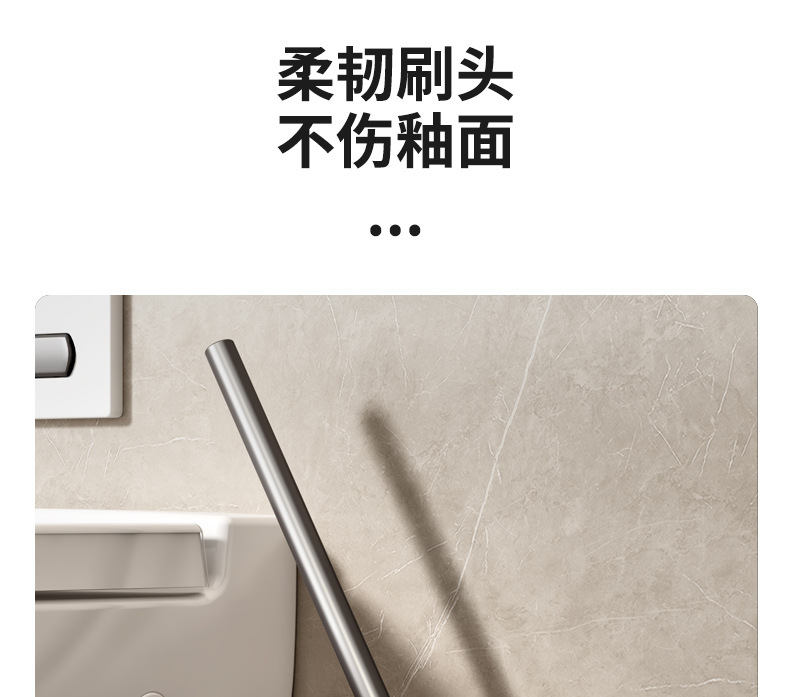 枪灰毛巾架卫生间免打孔浴巾置物架浴室厕所壁挂式太空铝收纳挂杆详情25
