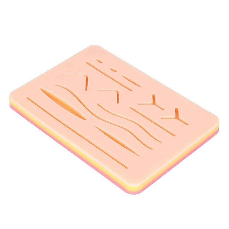Silicone suturing module kit for suturing instruments, experimental medicine teaching template for medical use pic 5