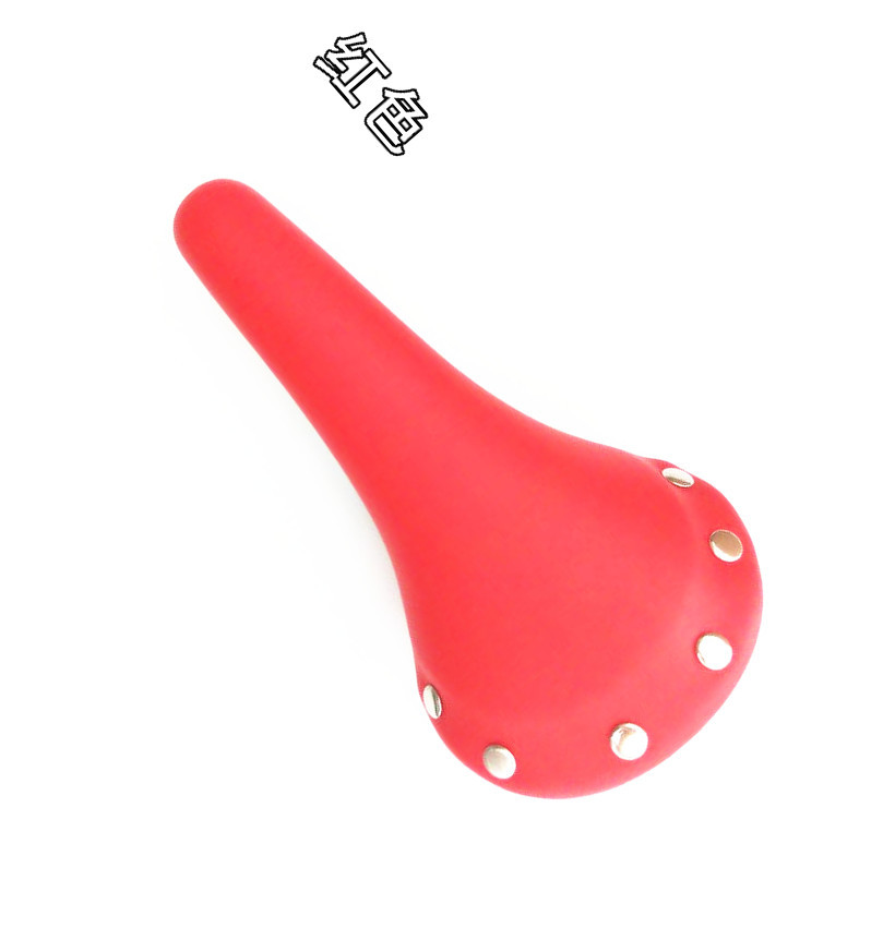 Cross-border dead motorcycle saddle, road bicycle seat cushion, colorful seat bag, retro willow nail waterproof saddle accessories pic 2