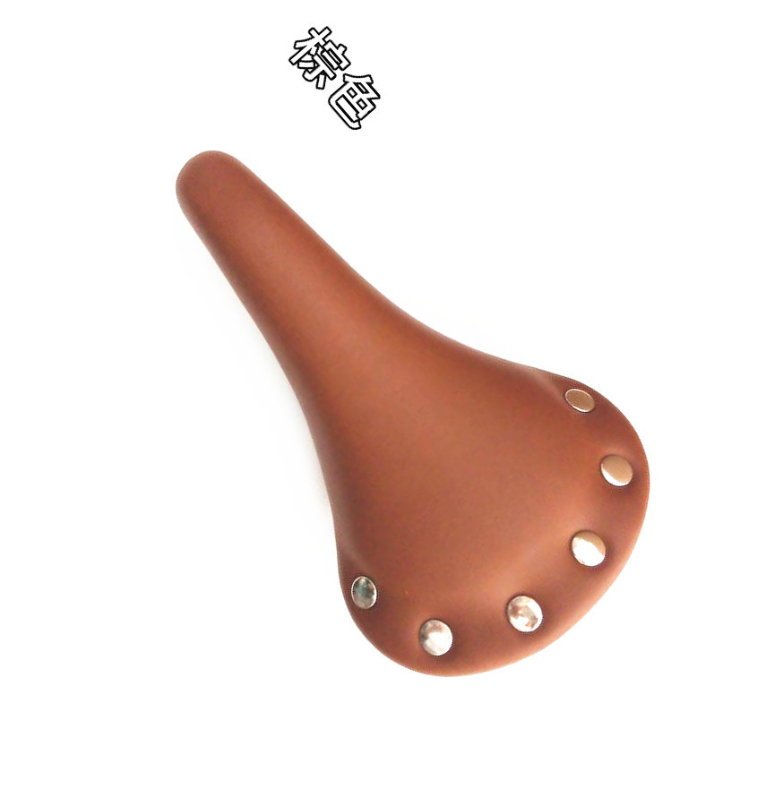 Cross-border dead motorcycle saddle, road bicycle seat cushion, colorful seat bag, retro willow nail waterproof saddle accessories pic 3