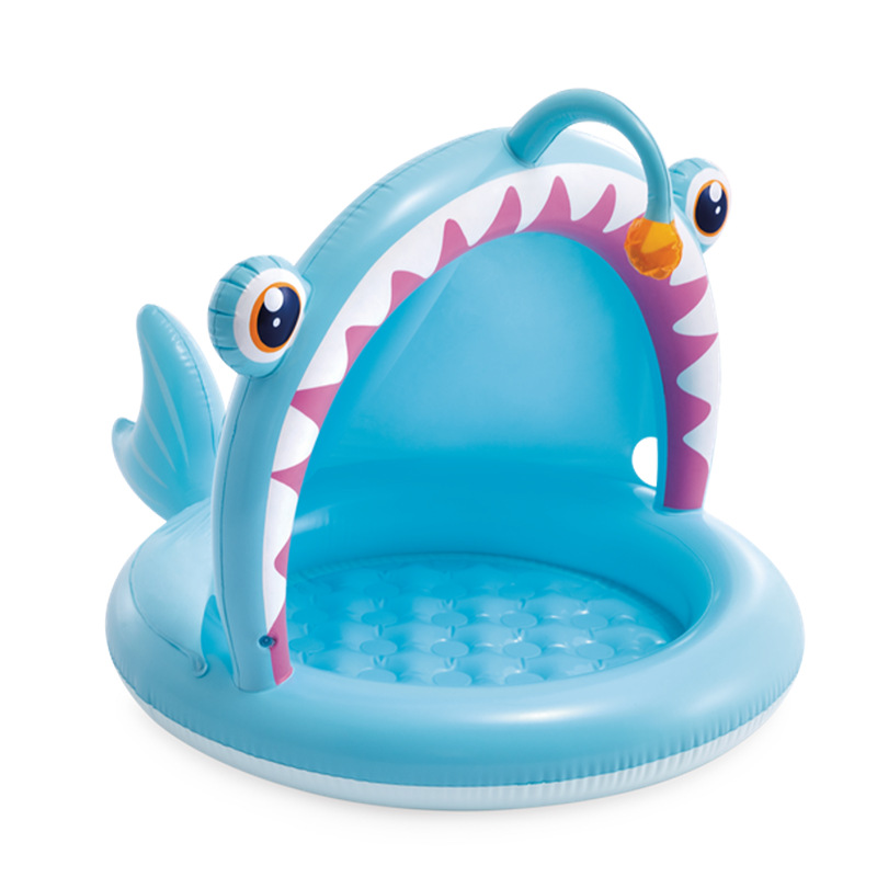 INTEX58419 Lanternfish baby pool, baby inflatable pool, sunshade bath tub, Ocean ball pool wholesale pic 3