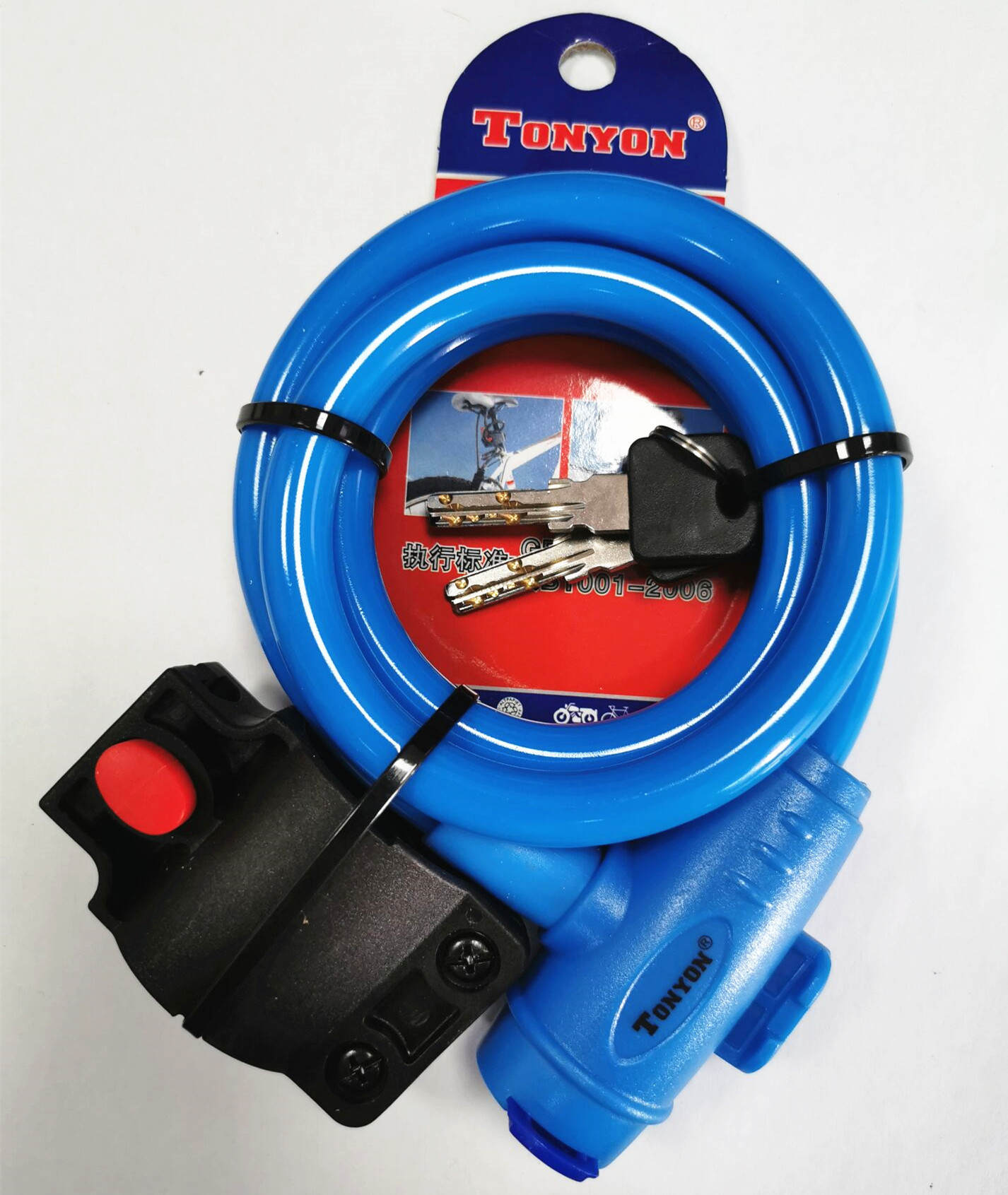 Universal TY588 bicycle lock, mountain bike wire lock, bicycle rim lock, anti-theft lock, color cycling accessories pic 12