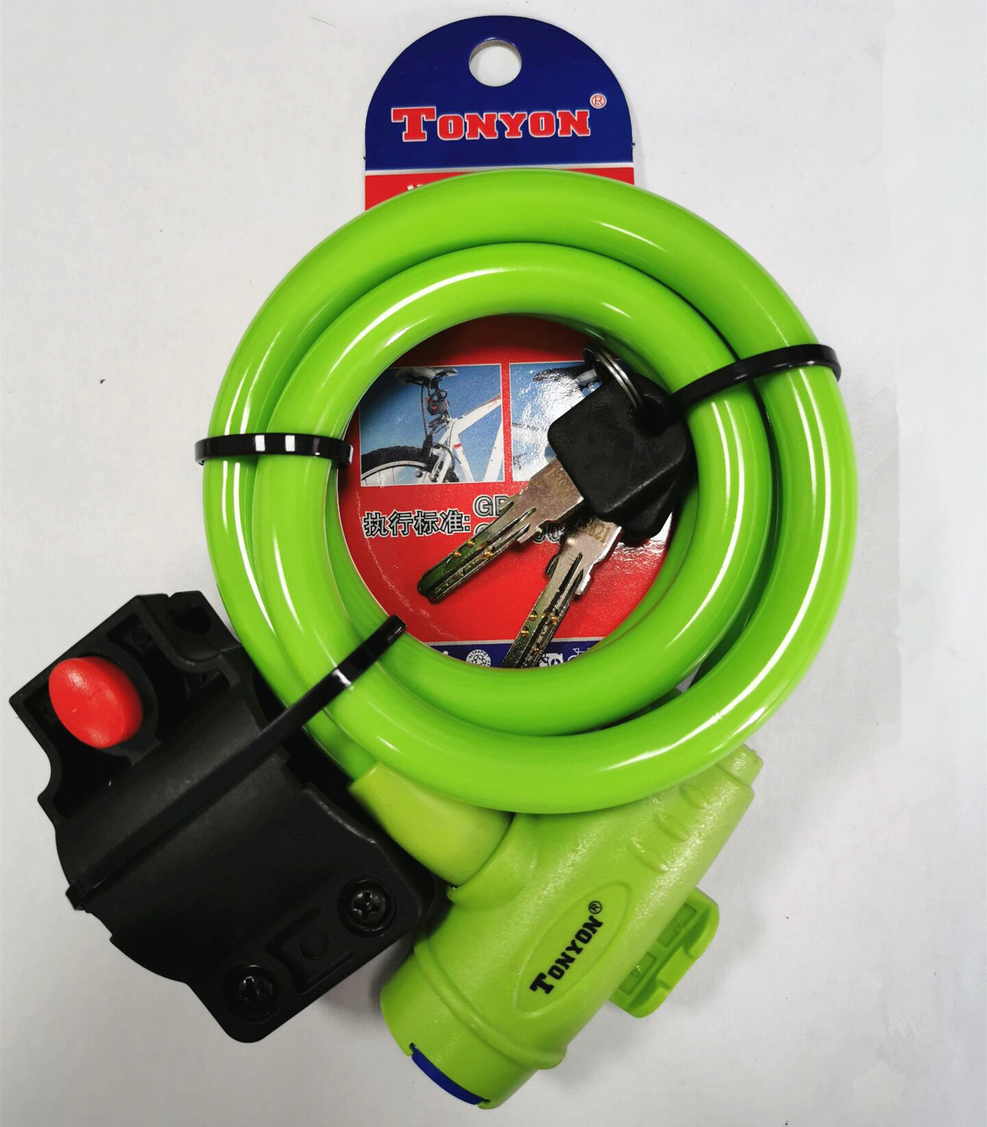 Universal TY588 bicycle lock, mountain bike wire lock, bicycle rim lock, anti-theft lock, color cycling accessories pic 13
