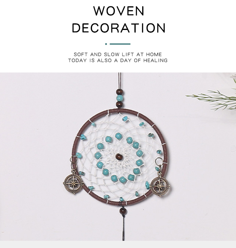 Retro creative dreamcatcher car pendant, wind chime dreamcatcher home decoration pendant, dreamcatcher pendant pic 5
