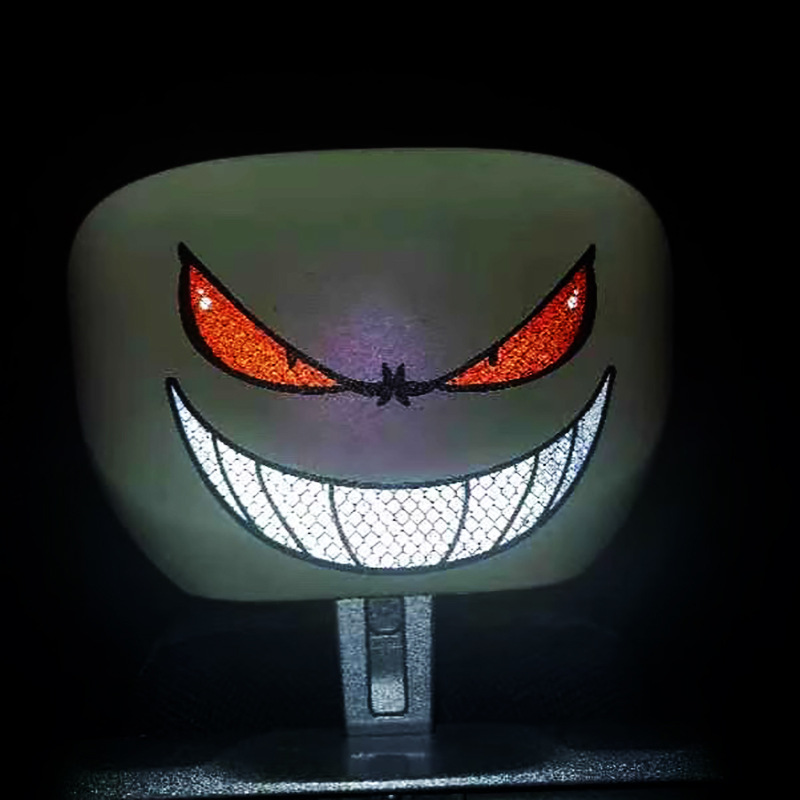 Cross-border reflective car stickers, devil smiling face, eye and gaze stickers, Halloween cartoon motorcycle stickers, waterproof stickers pic 7