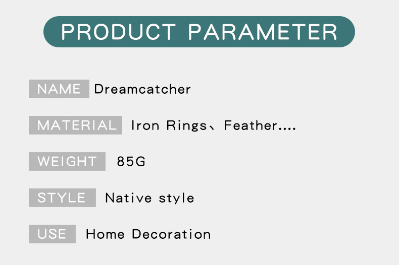 Factory direct sales of fresh and creative blue dreamcatcher room decoration pendants, dreamcatcher pendants, decorative pendants pic 7