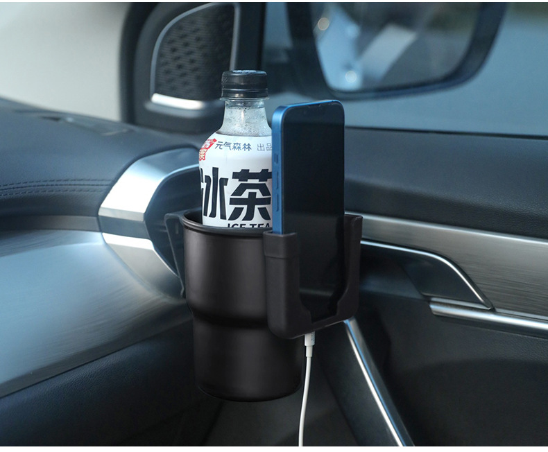 车载水杯架车内保温水壶悬挂固定架汽车用品出风口多功能茶杯托详情14