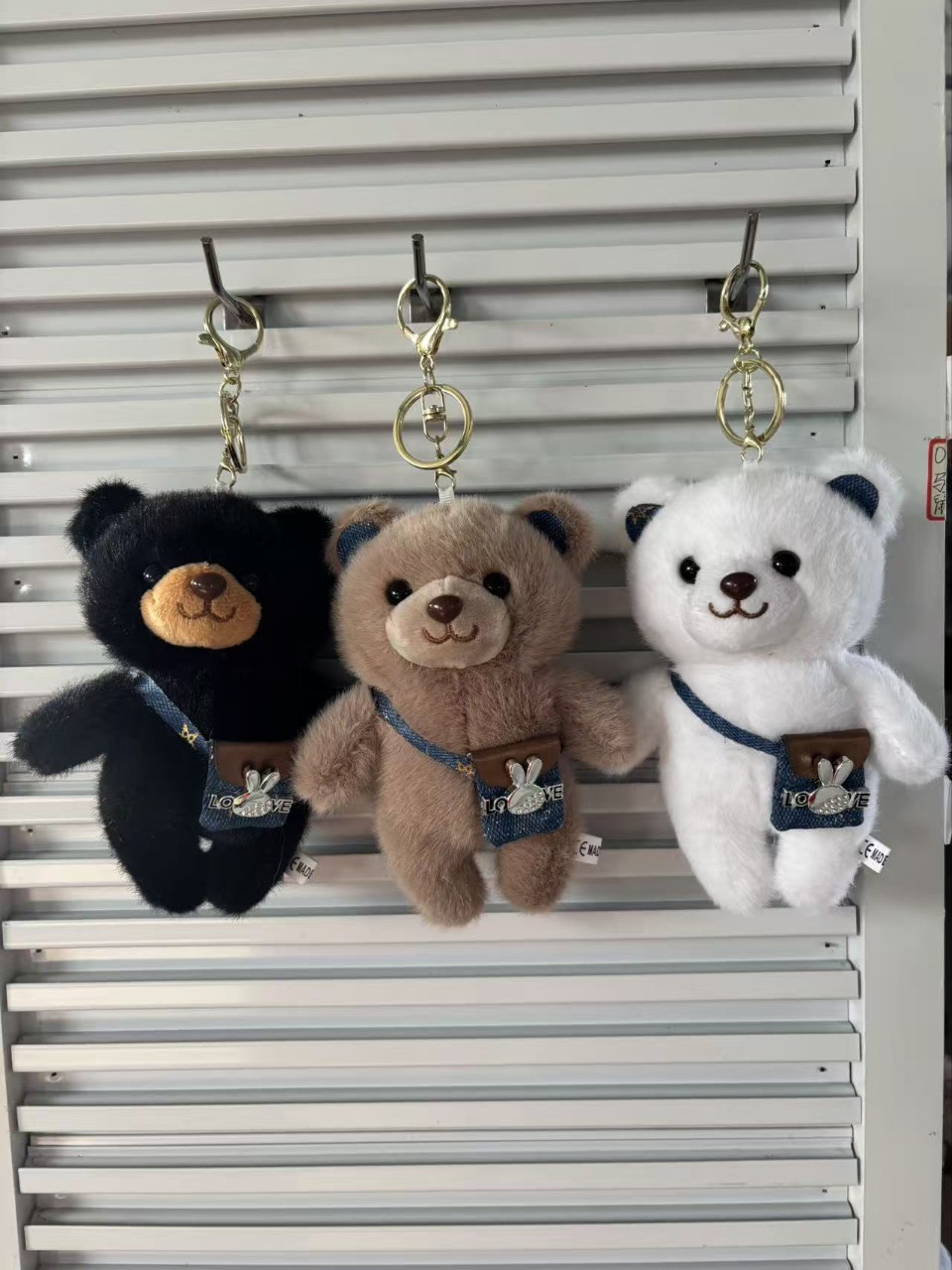 Best-selling cute plush bear pendants, doll bags, pendants, shoulder bags, bear event gifts, claw machines, little bear dolls pic 1