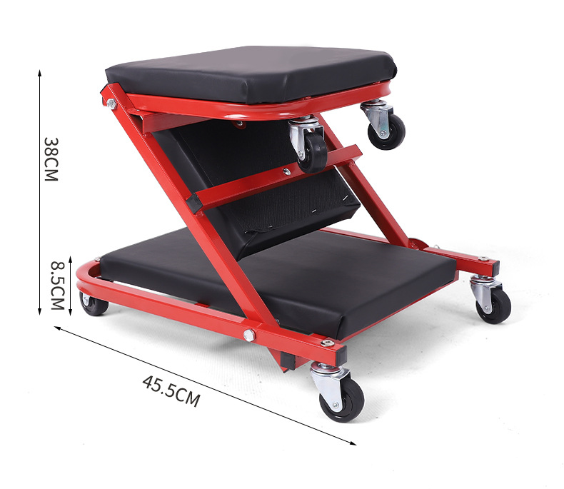 Cross-border thickened multi-functional folding dual-purpose car repair stool, car repair lying board, maintenance work stool, foldable car repair stool pic 9